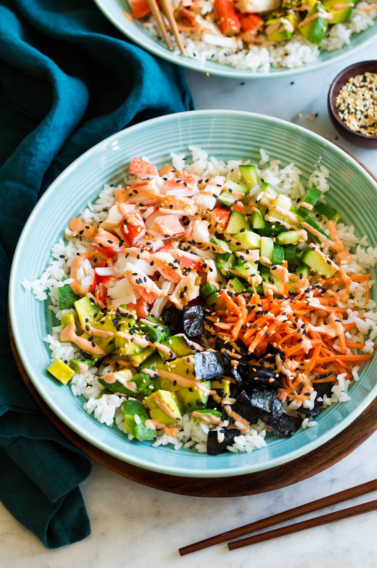 Deconstructed California Roll Sushi Bowls: Fresh & Simple